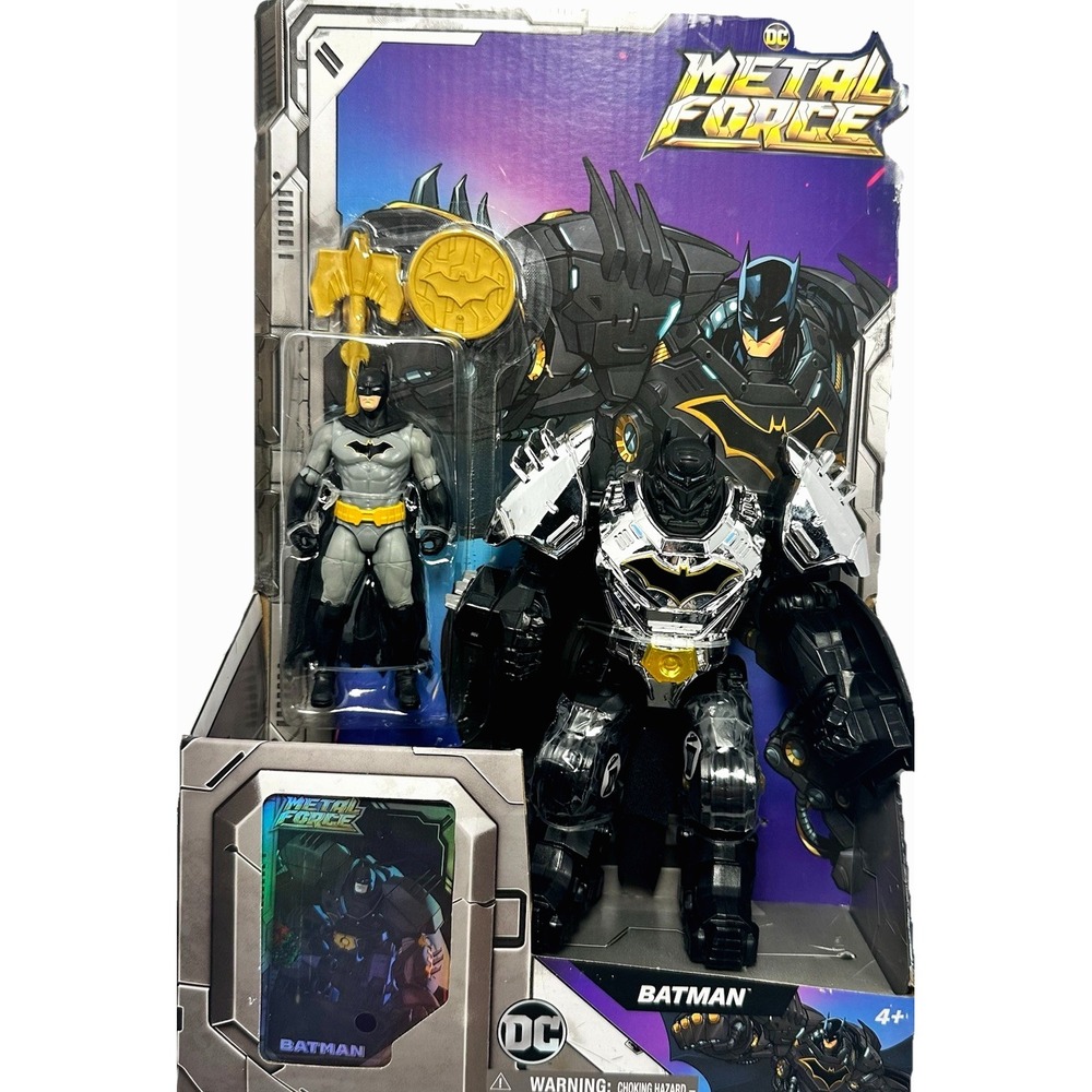 DC Metal Force Batman Mech Armor Figure Set‎ With Card Spin Master New